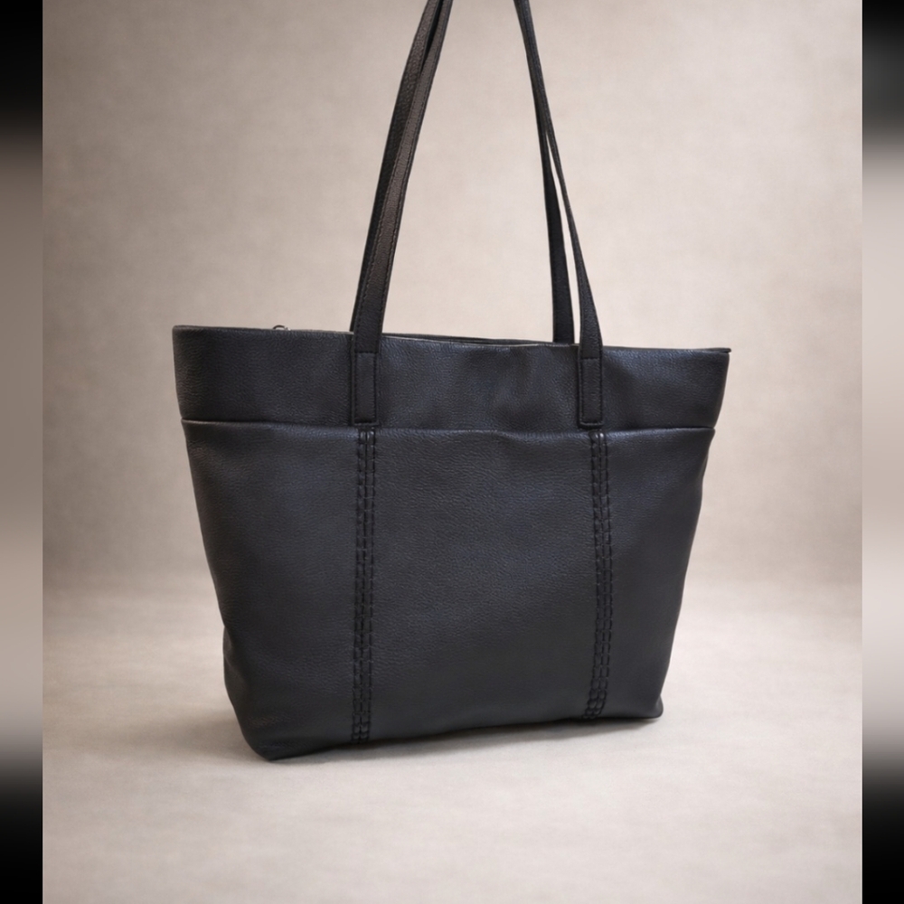 The Sak Black Melrose Metro Zip Tote Bag